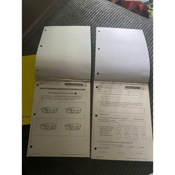 Saxon Math 1 Student Workbook part 1 & 2 learning without tears building writers - Picture 3 of 7